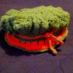 Girls hand crocheted hat